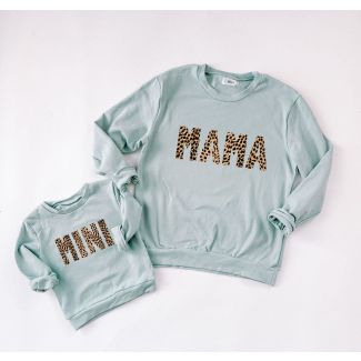 Mama and Mini Mint Green Matching Sweaters