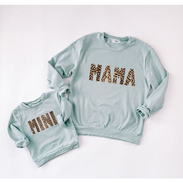 Mama and Mini Mint Green Matching Sweaters