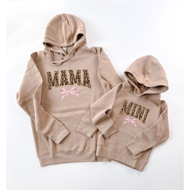 Leopard Mocha Mama and Mini Matching Sweatshirts