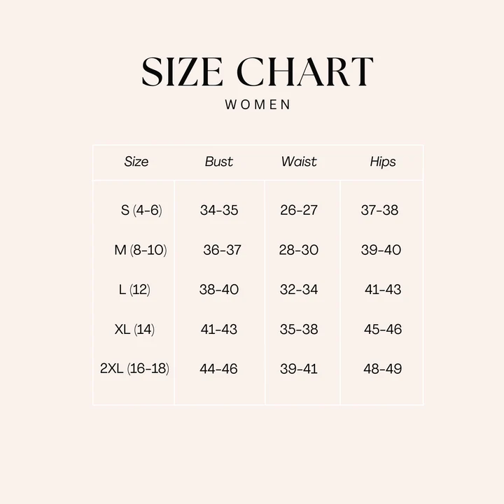Women's Size Chart